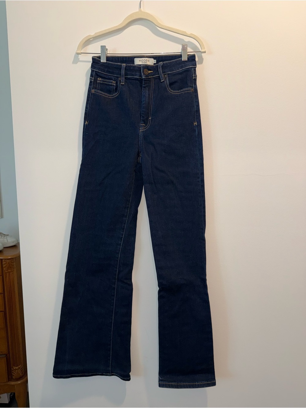 Hidden Happi High-Rise Dark Blue Women’s Jeans - Wide Leg size 25